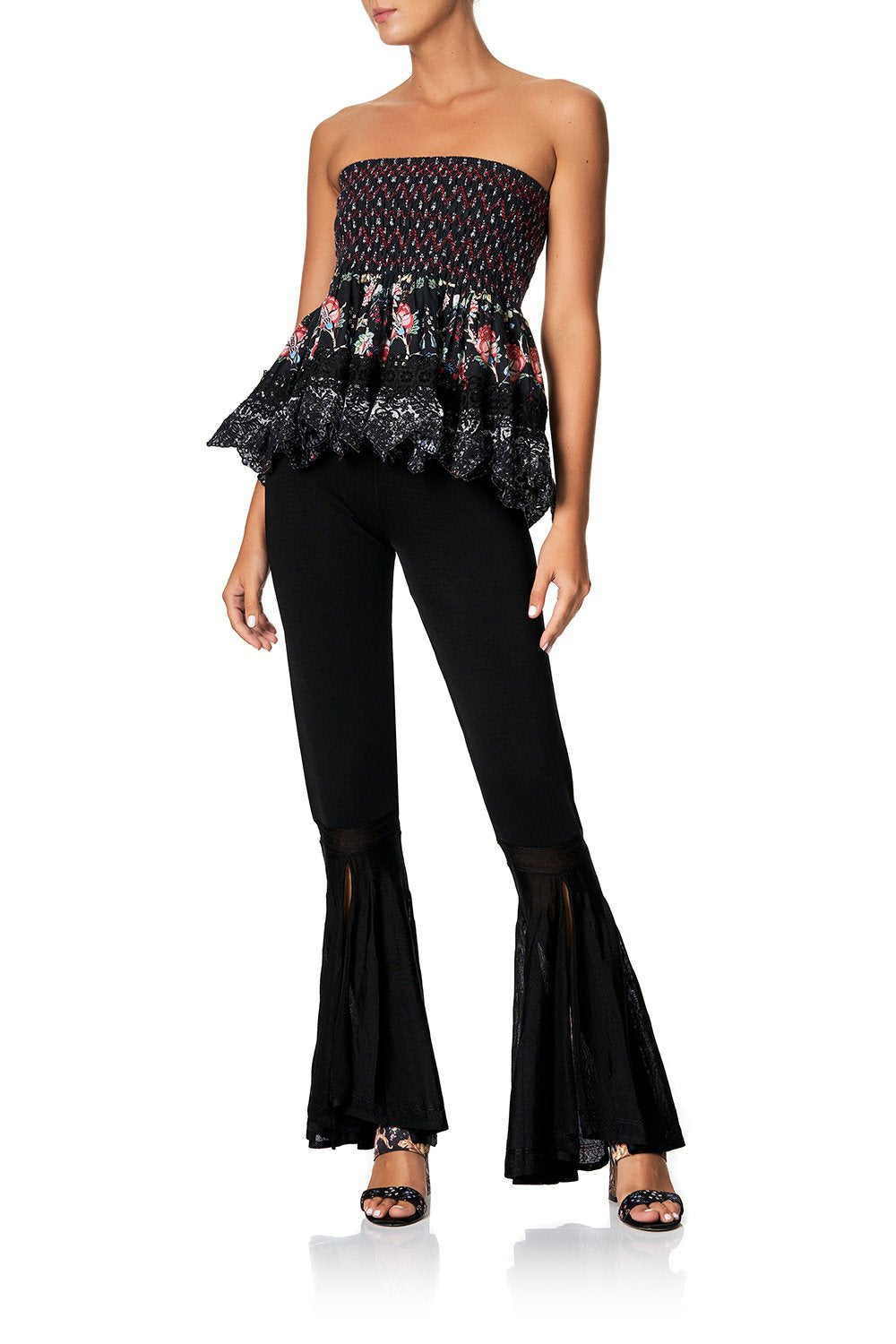 SHORT SHIRRED SKIRT HAUTE PROVINCIAL