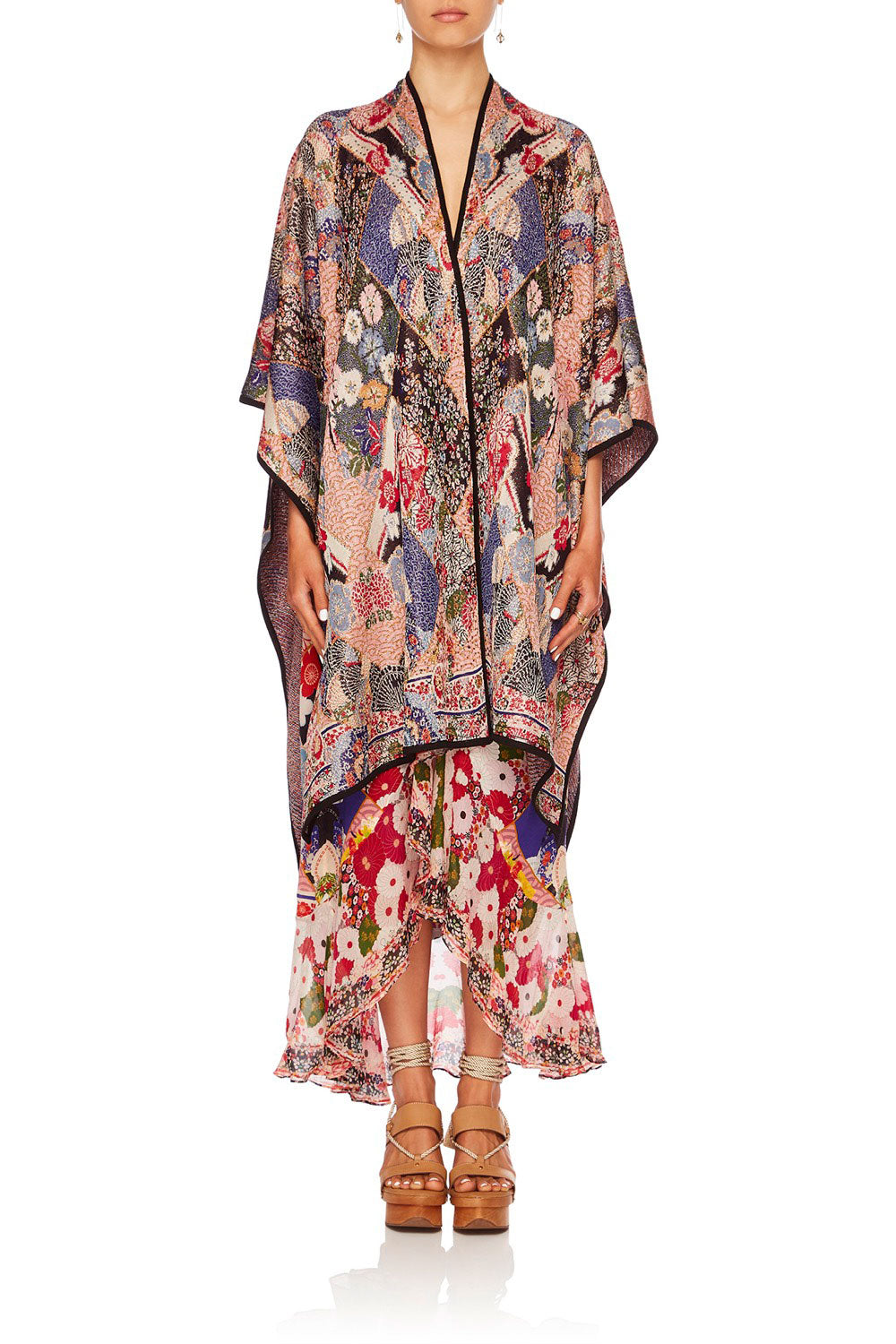 CAMILLA POSTCARDS FROM MARS OVERSIZED THROWOVER PONCHO