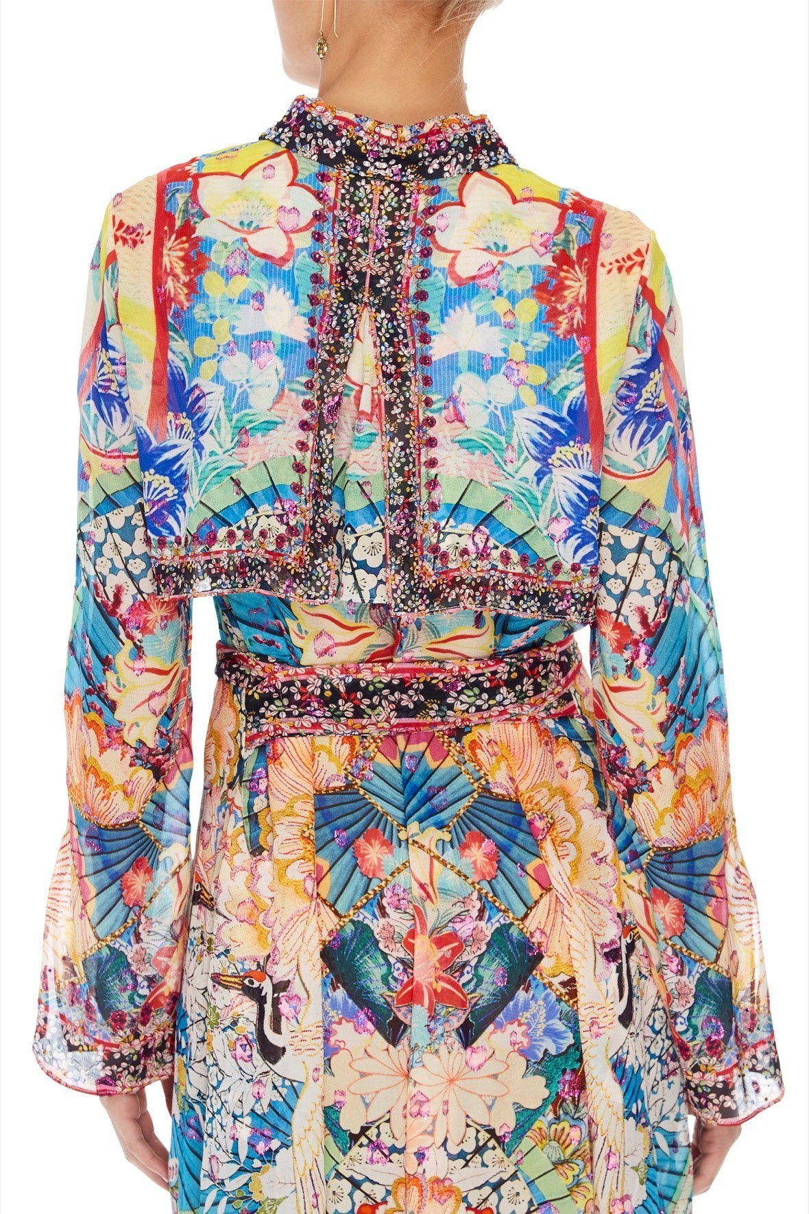 PRINTED TRENCH MISO IN LOVE