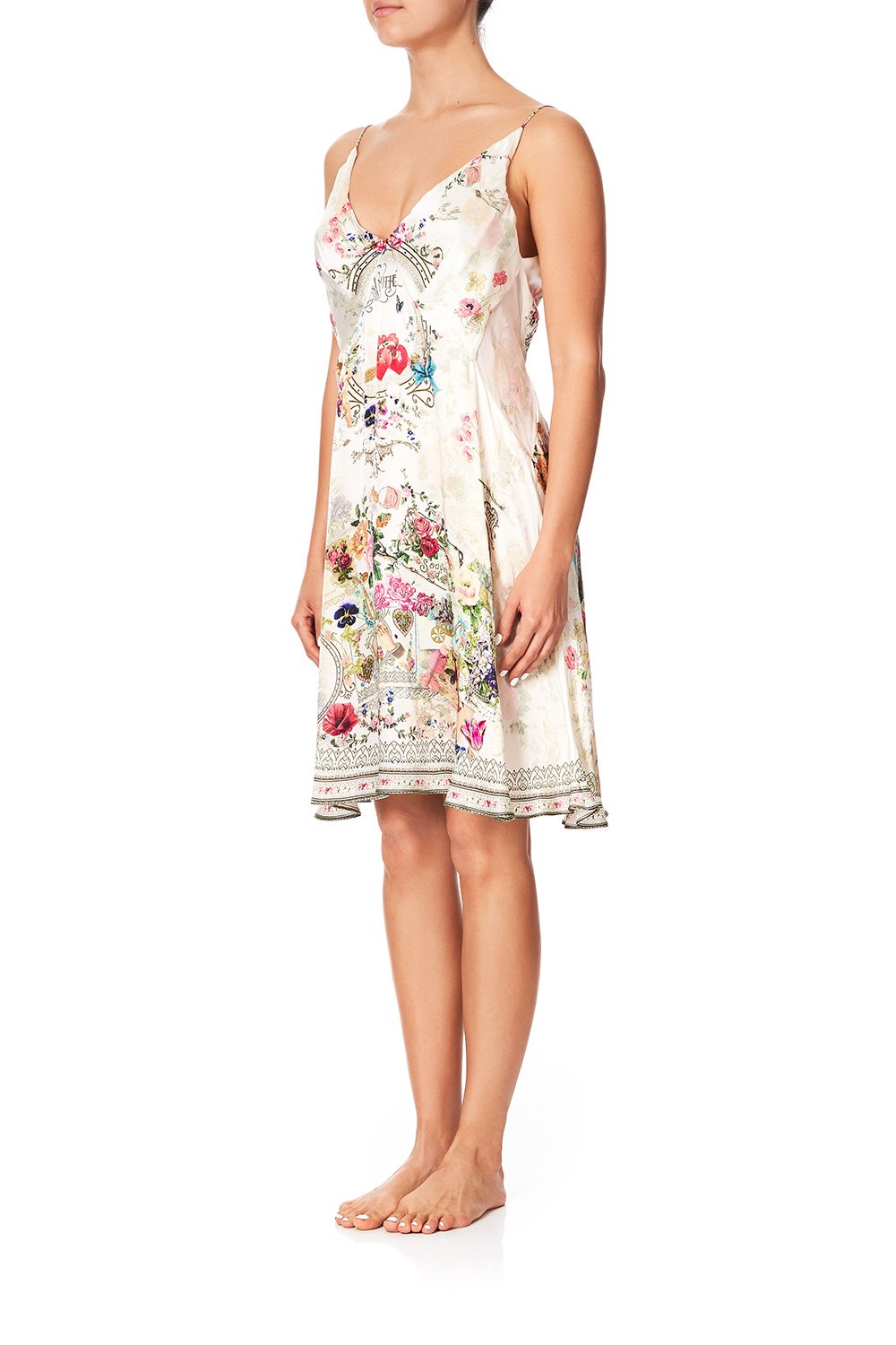 SLEEPWEAR SLIP DRESS JARDIN POSTCARDS