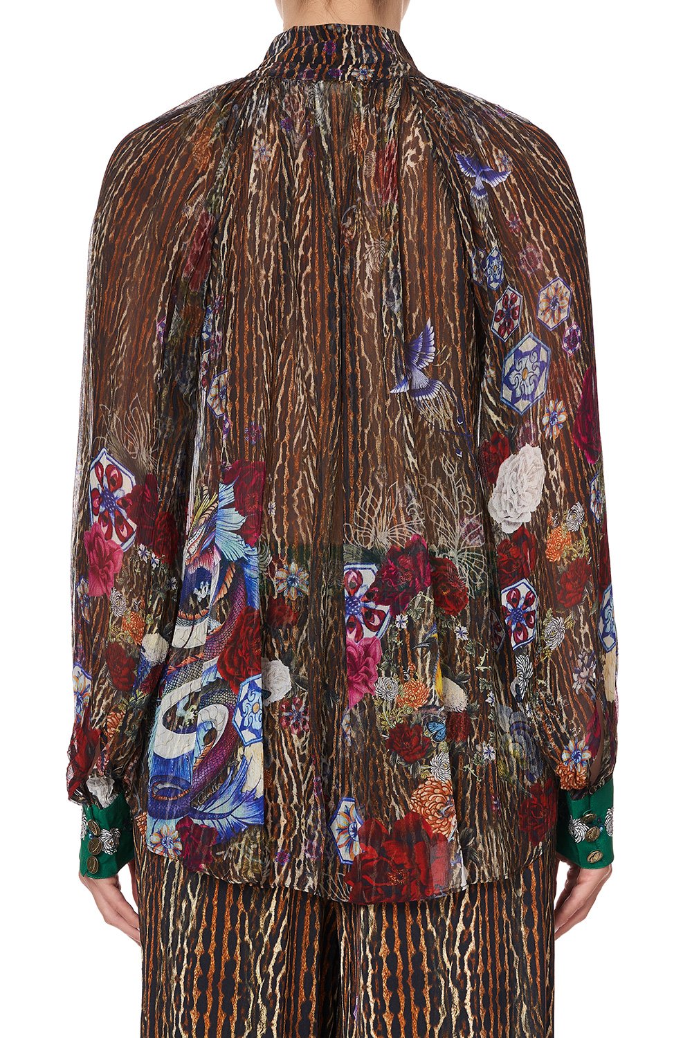 RAGLAN BUTTON UP SHIRT JEWEL OF JUPITER