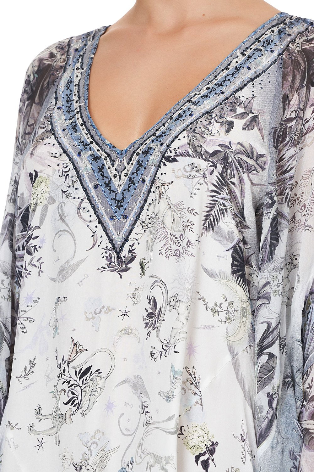 RAGLAN DRESS WITH RUFFLES MOONLIT MUSINGS