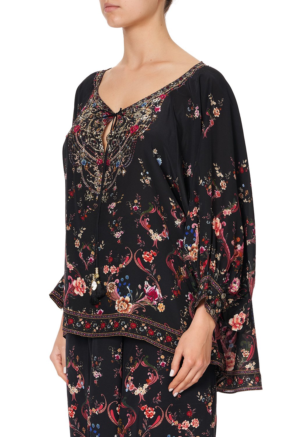 RAGLAN SLEEVE BLOUSE WITH CUFF A GIRL LIKE YOU