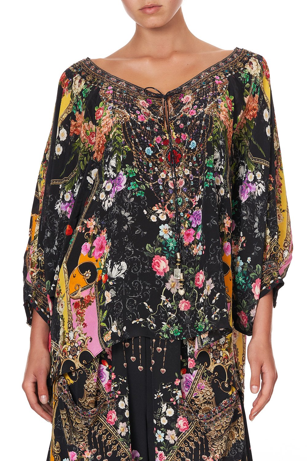 RAGLAN SLEEVE BLOUSE WITH CUFF MONTAGUES CAPULET