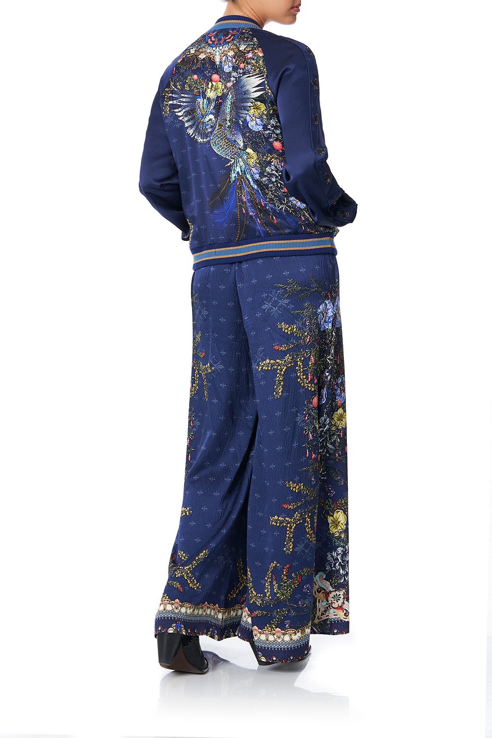 SOFT PANT WITH GODETS SOUTHERN TWILIGHT