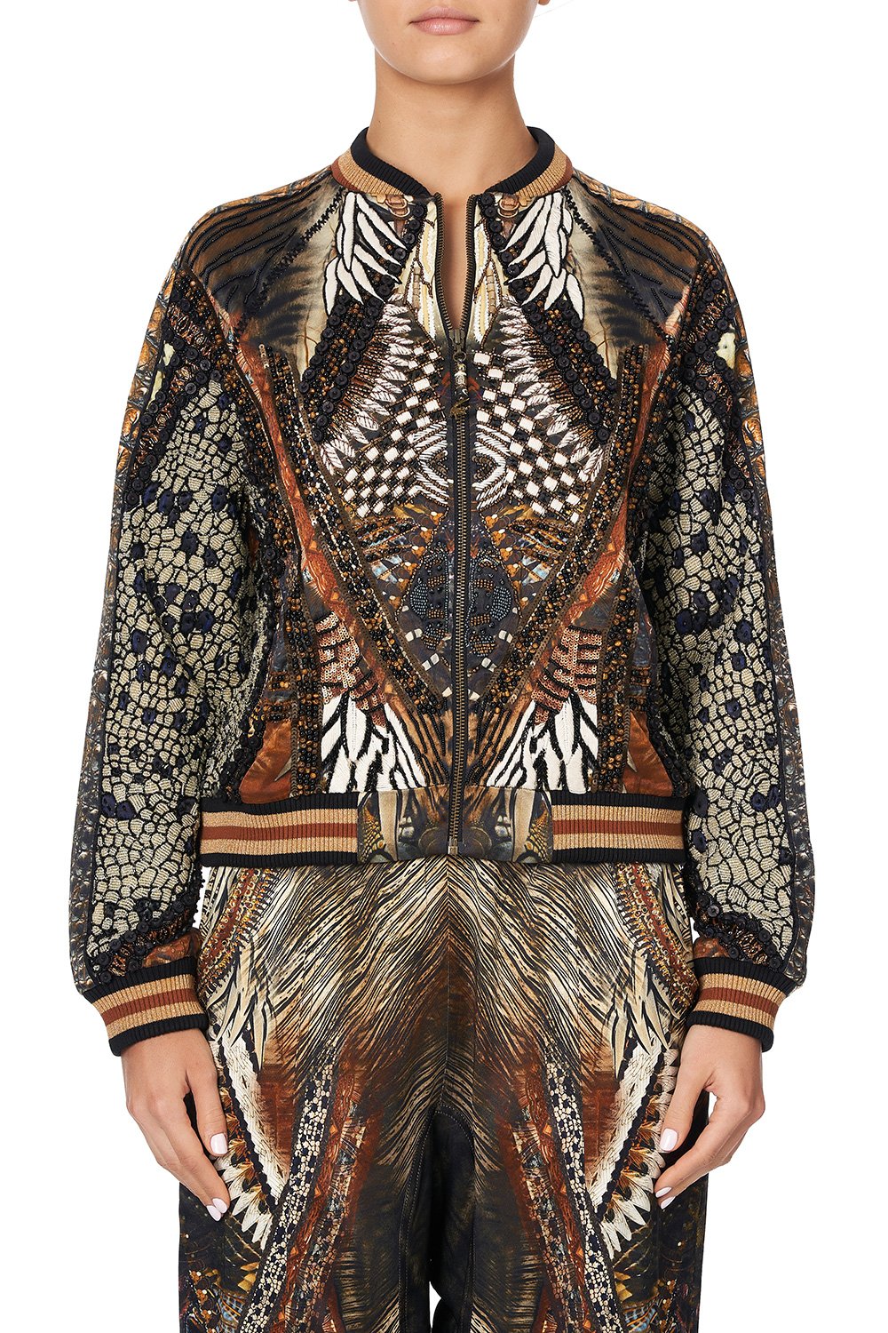 RAGLAN SLEEVE BOMBER JACKET KAKADU CALLING