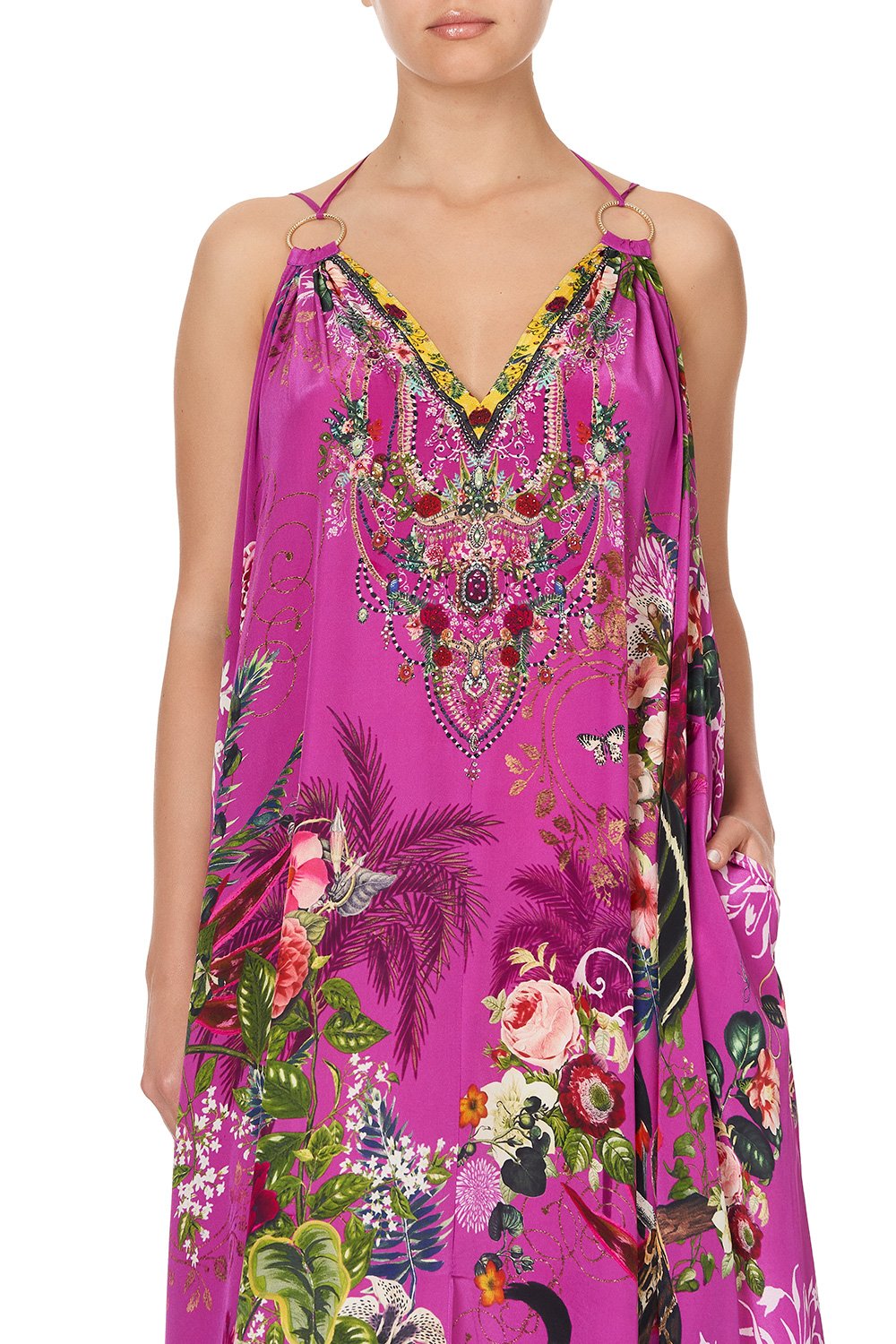 RING DETAIL STRAP DRESS JUNGLE LANGUAGE