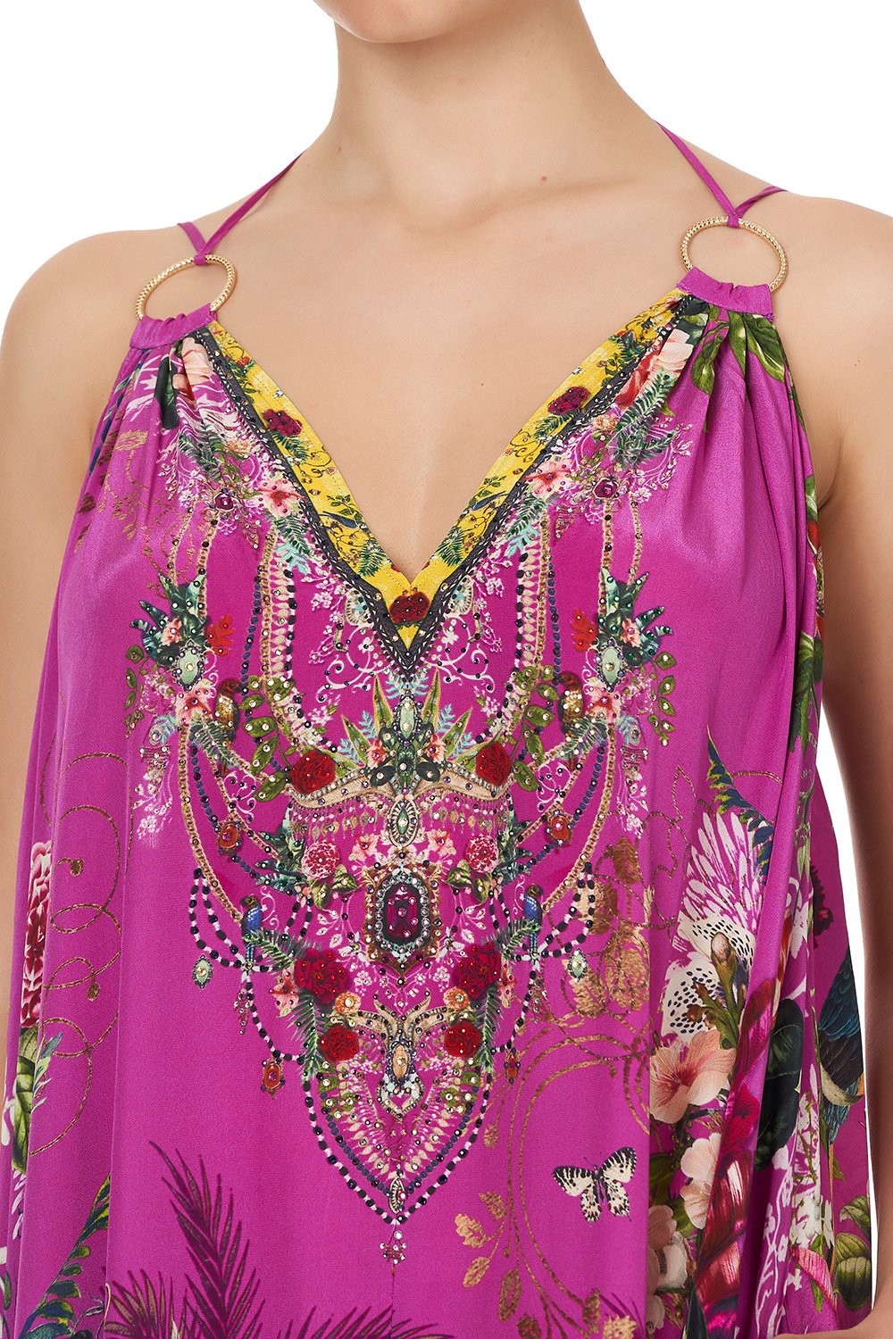 RING DETAIL STRAP DRESS JUNGLE LANGUAGE