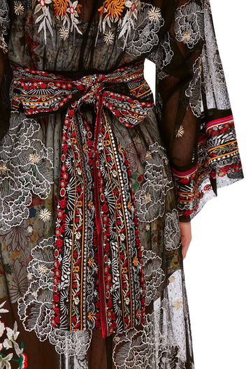 ROBE WITH ELASTIC BACK WAIST TIME AFTER TIME