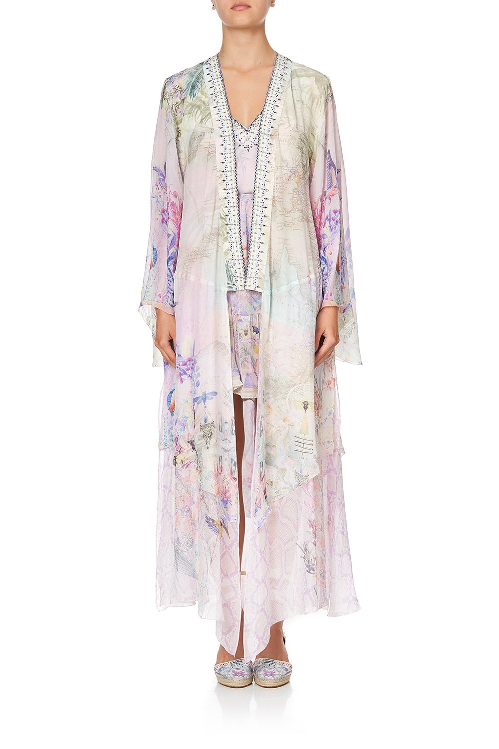 ROBE WITH DOUBLE LAYERED HEM MERMAID MILLA