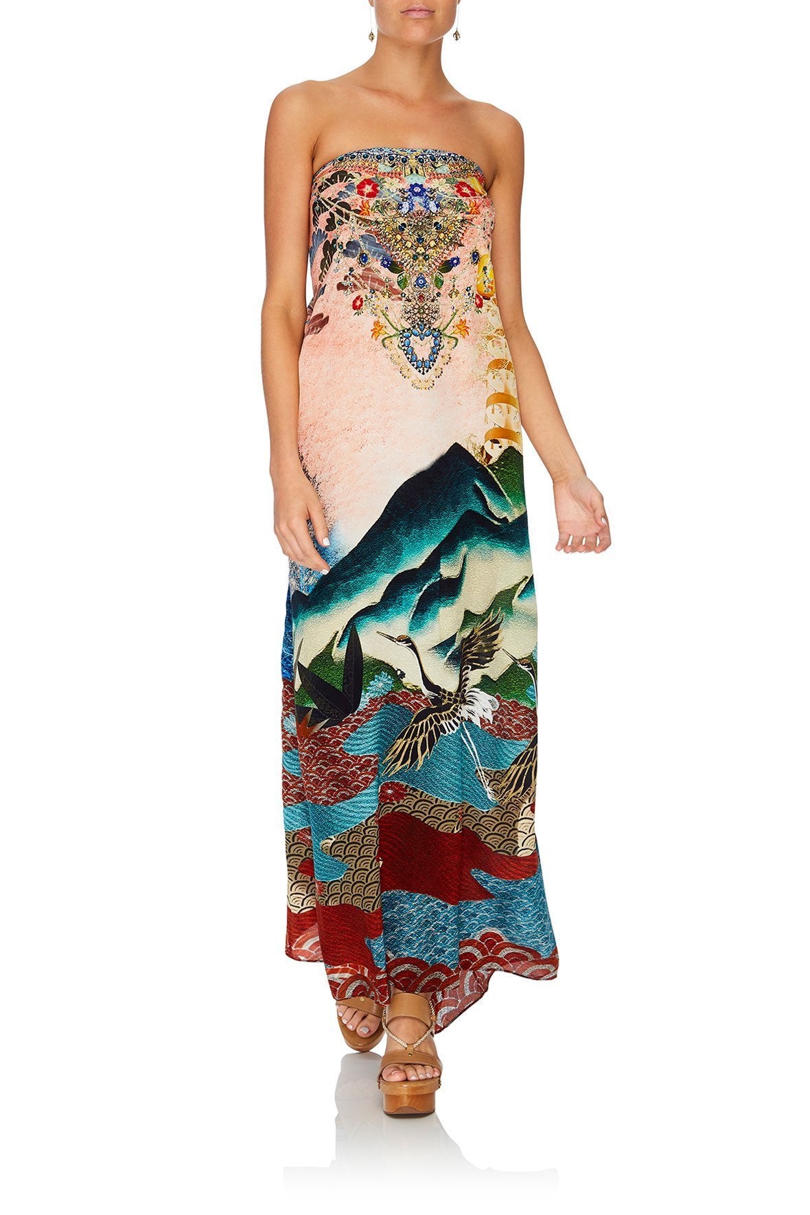 ROUND NECK KAFTAN CALM IN THE WILD