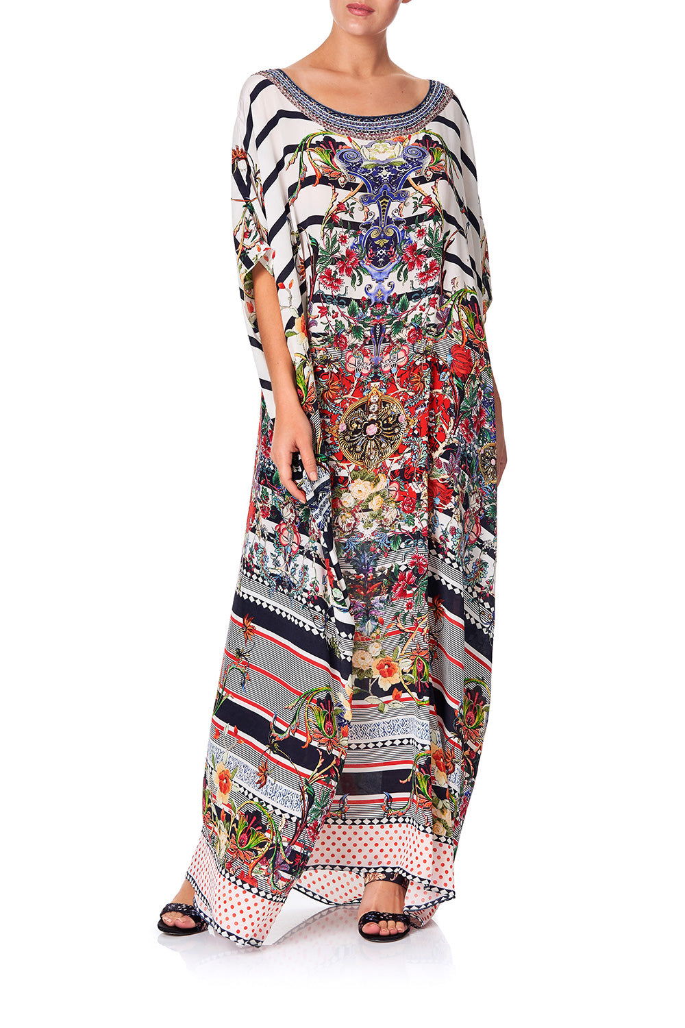 ROUND NECK KAFTAN JOIE DE VIVRE