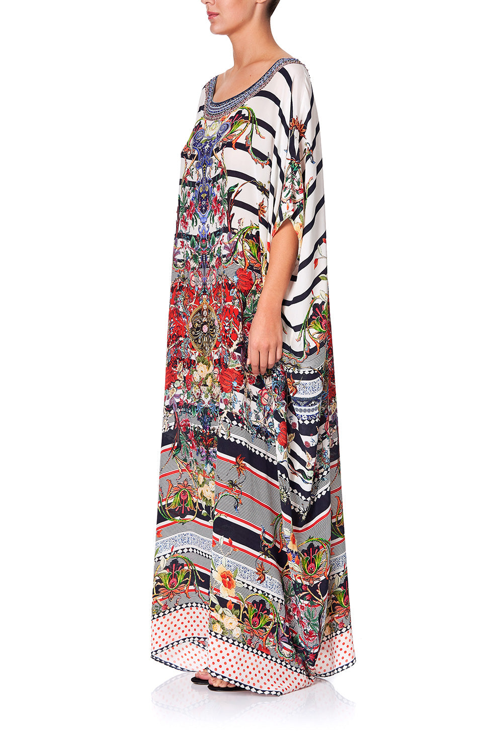 ROUND NECK KAFTAN JOIE DE VIVRE