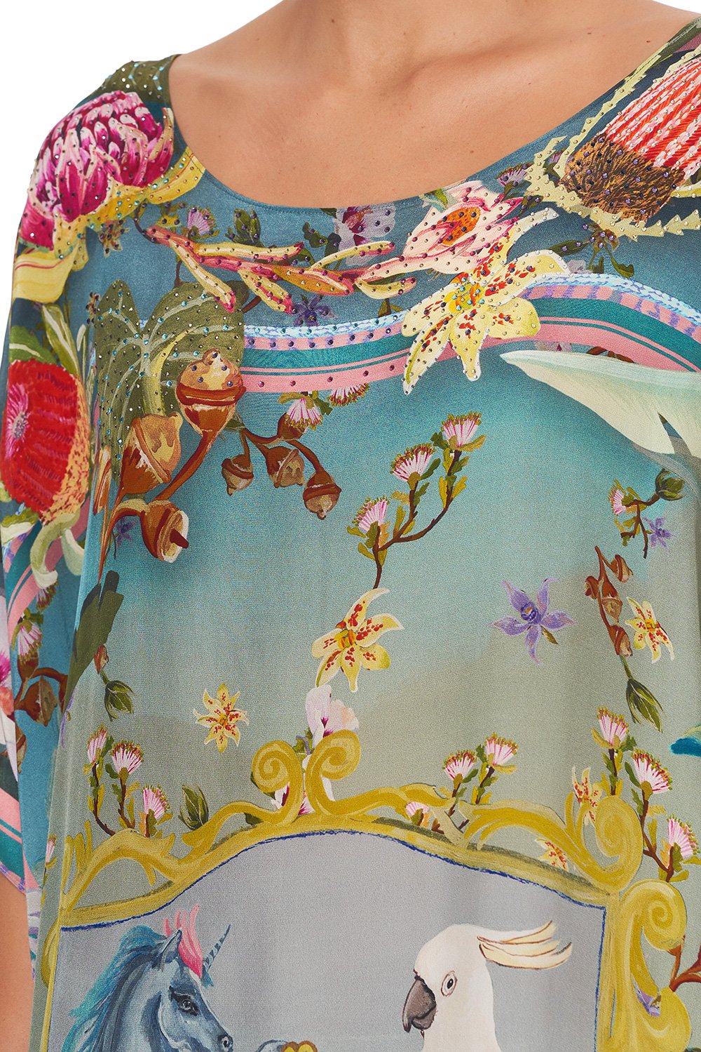 ROUND NECK KAFTAN LETS TAKE A TRIP