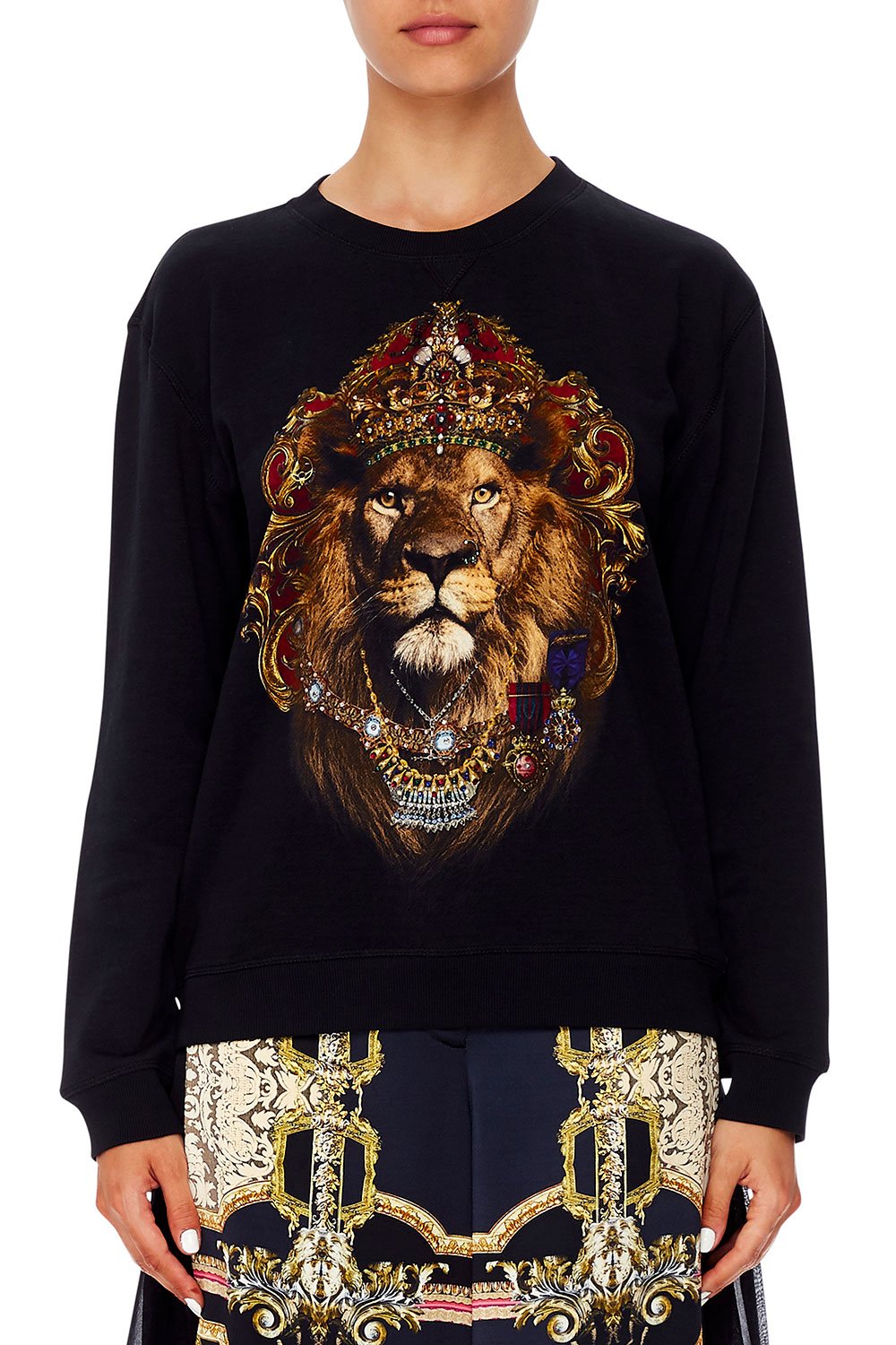 CAMILLA ROUND NECK SWEATER MIDNIGHT MEETING