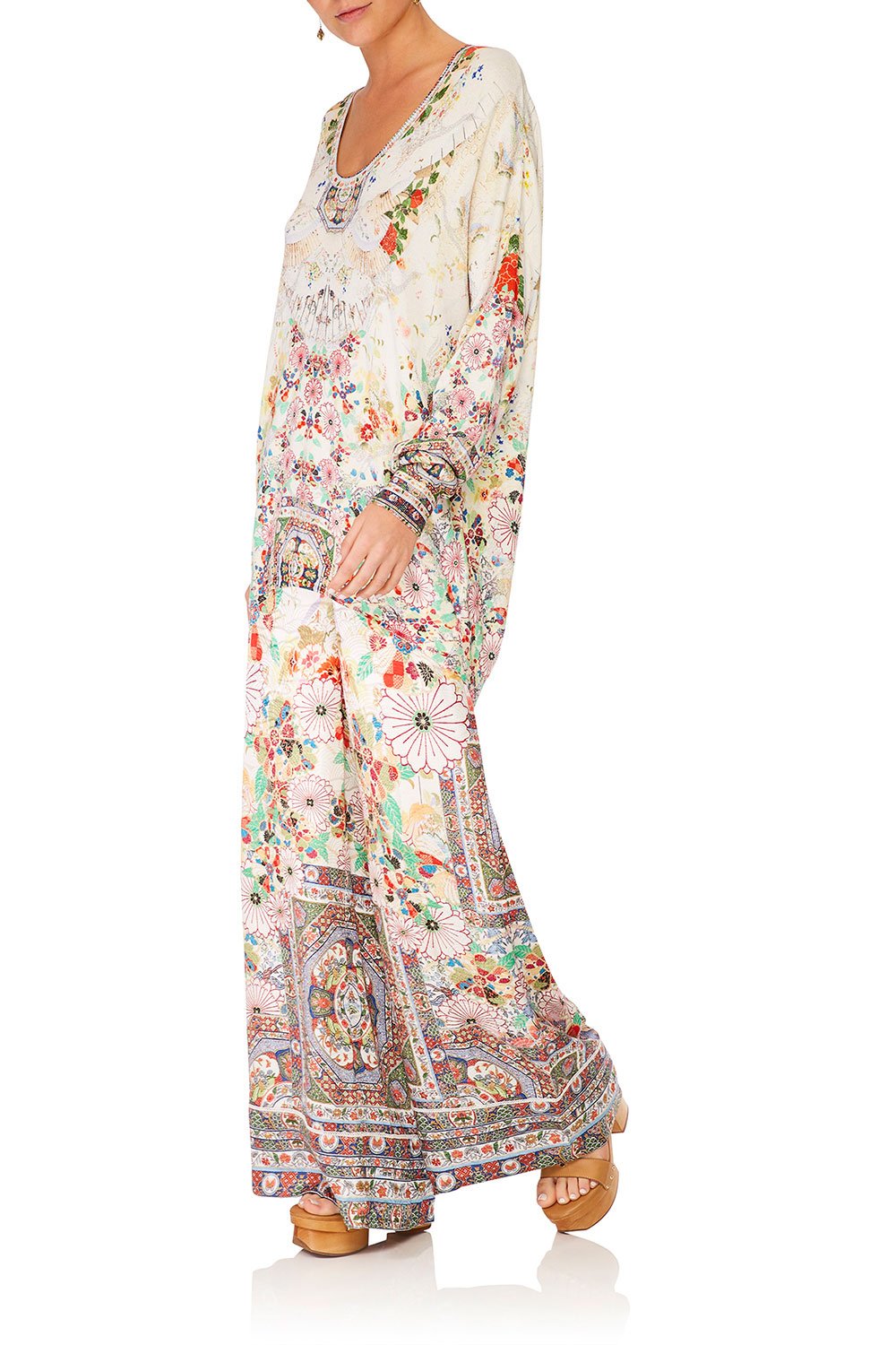 CAMILLA ROUNDED V NECK KNIT W/ BELL SLEEVE TIME AFTER TIME