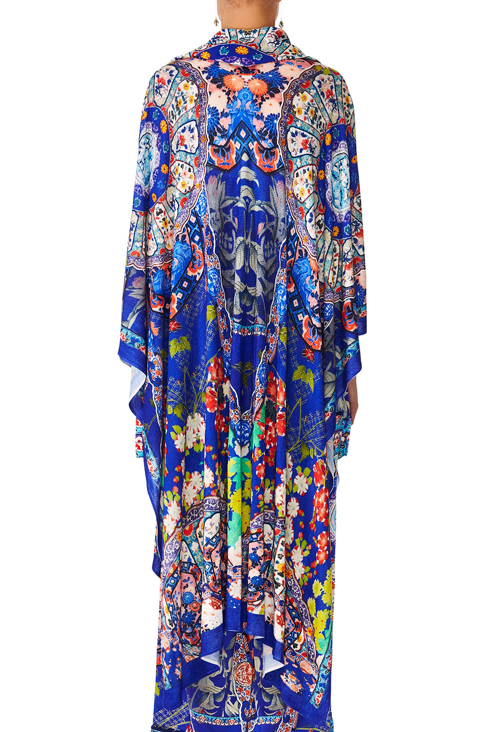 CAMILLA SATURN SISTER CAPE W SILK SCARF