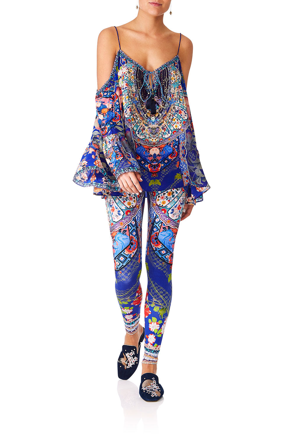 CAMILLA SATURN SISTER DROP SHOULDER TOP