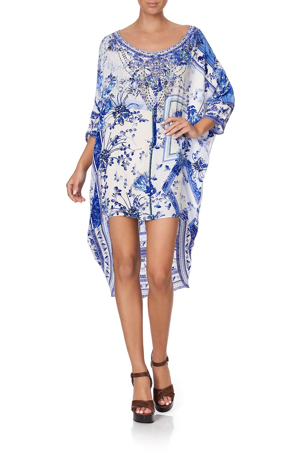 SCOOP BACK HEM DRESS CARDS FROM THE COAST