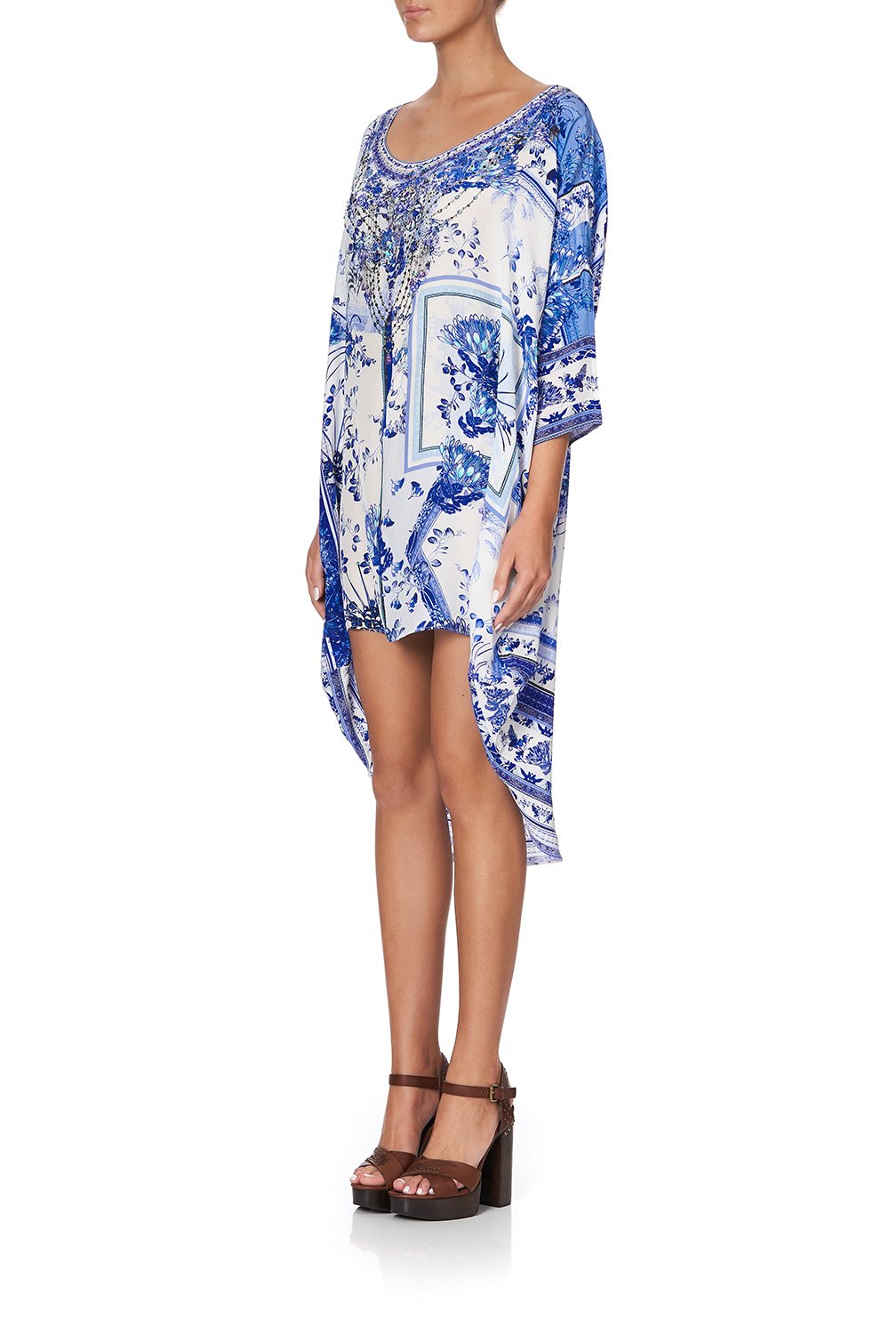 SCOOP BACK HEM DRESS CARDS FROM THE COAST