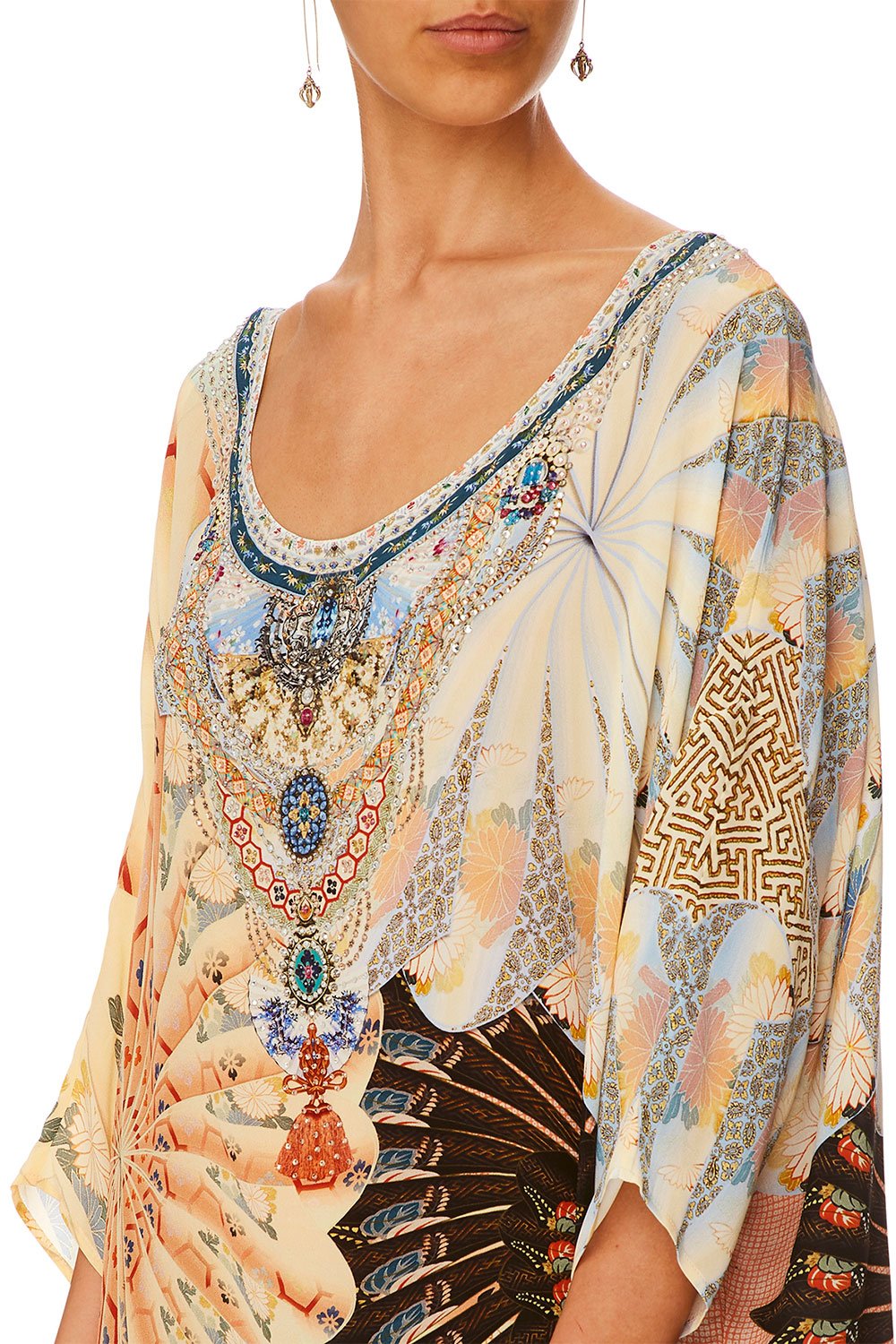 CAMILLA FOR THE FANS SCOOP BACK HEM DRESS