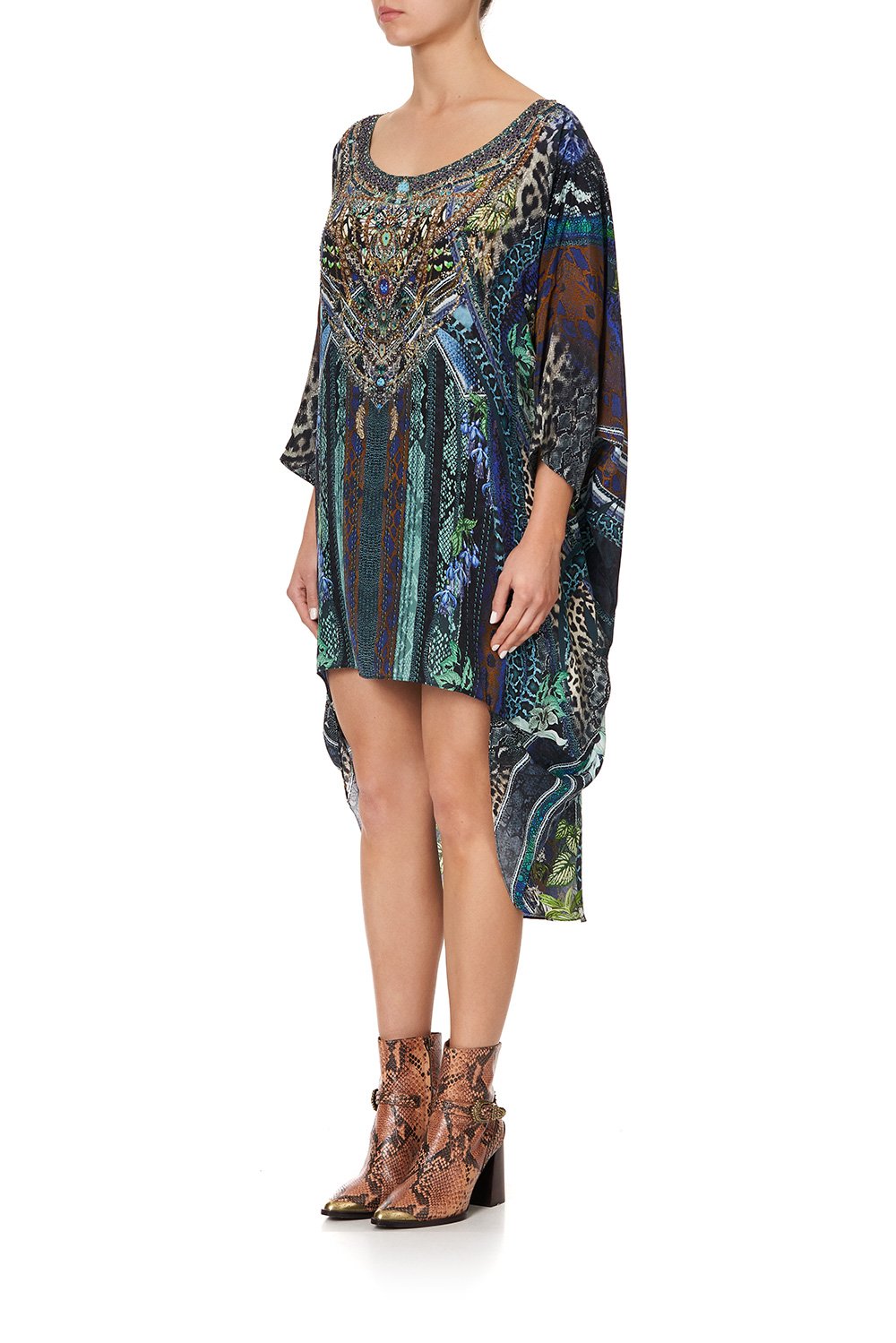 SCOOP BACK HEM DRESS KOMODO QUEEN