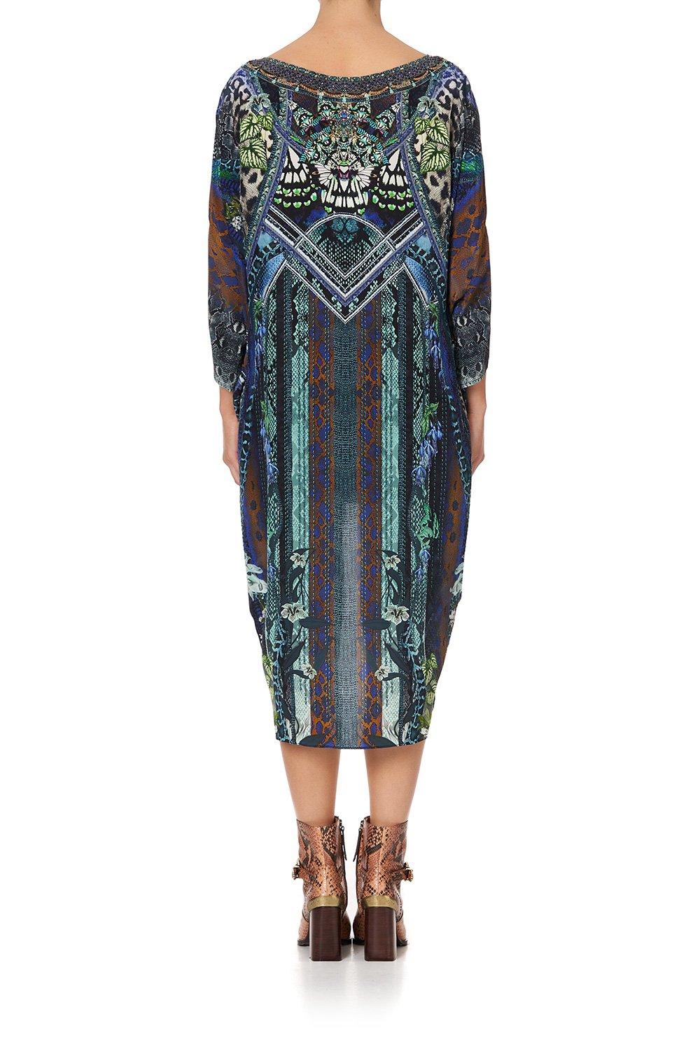 SCOOP BACK HEM DRESS KOMODO QUEEN