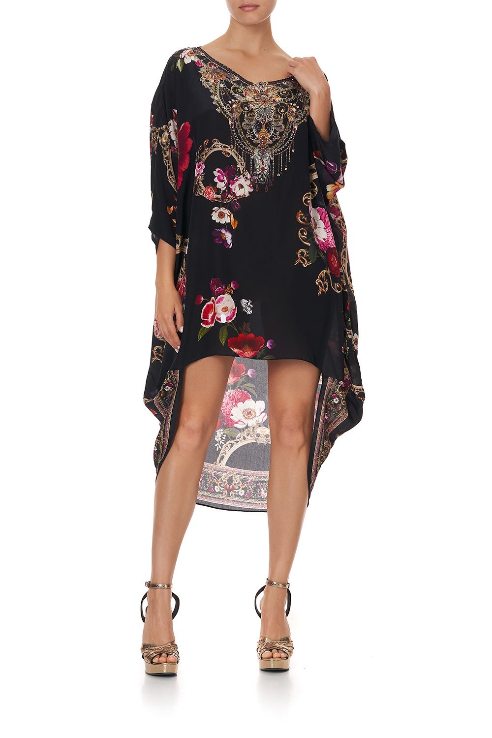 SCOOP BACK HEM DRESS CARDS FROM THE COAST