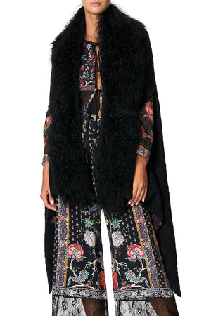 SHEARLING CAPE WITH LINING HAUTE PROVINCIAL – CAMILLA