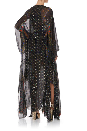 SHEER KAFTAN WITH TIE AND SLIP GATEWAY TO GIZA