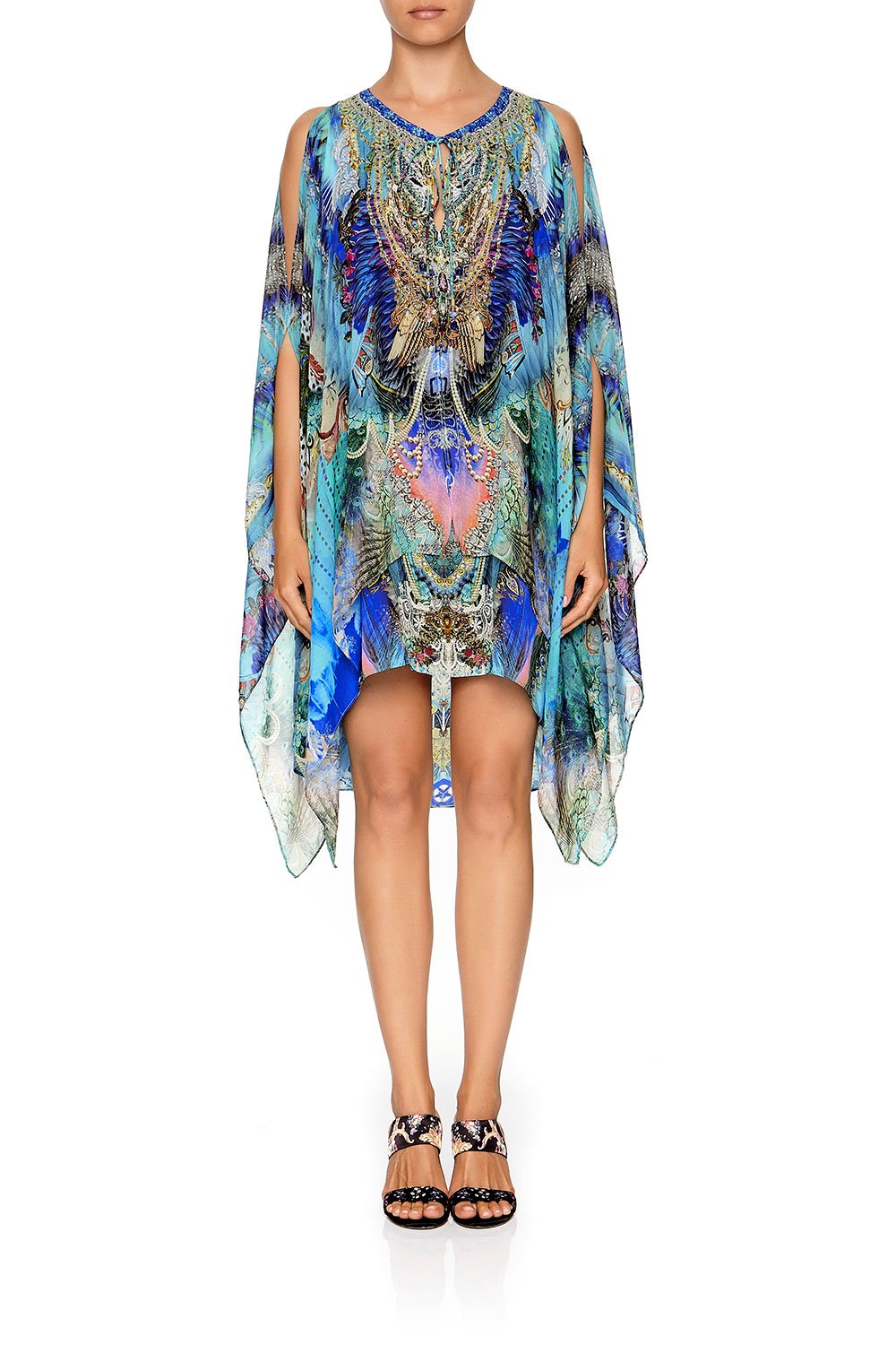 SHEER LAYERED DRESS WITH SPLIT FREEDOM FLIGHT