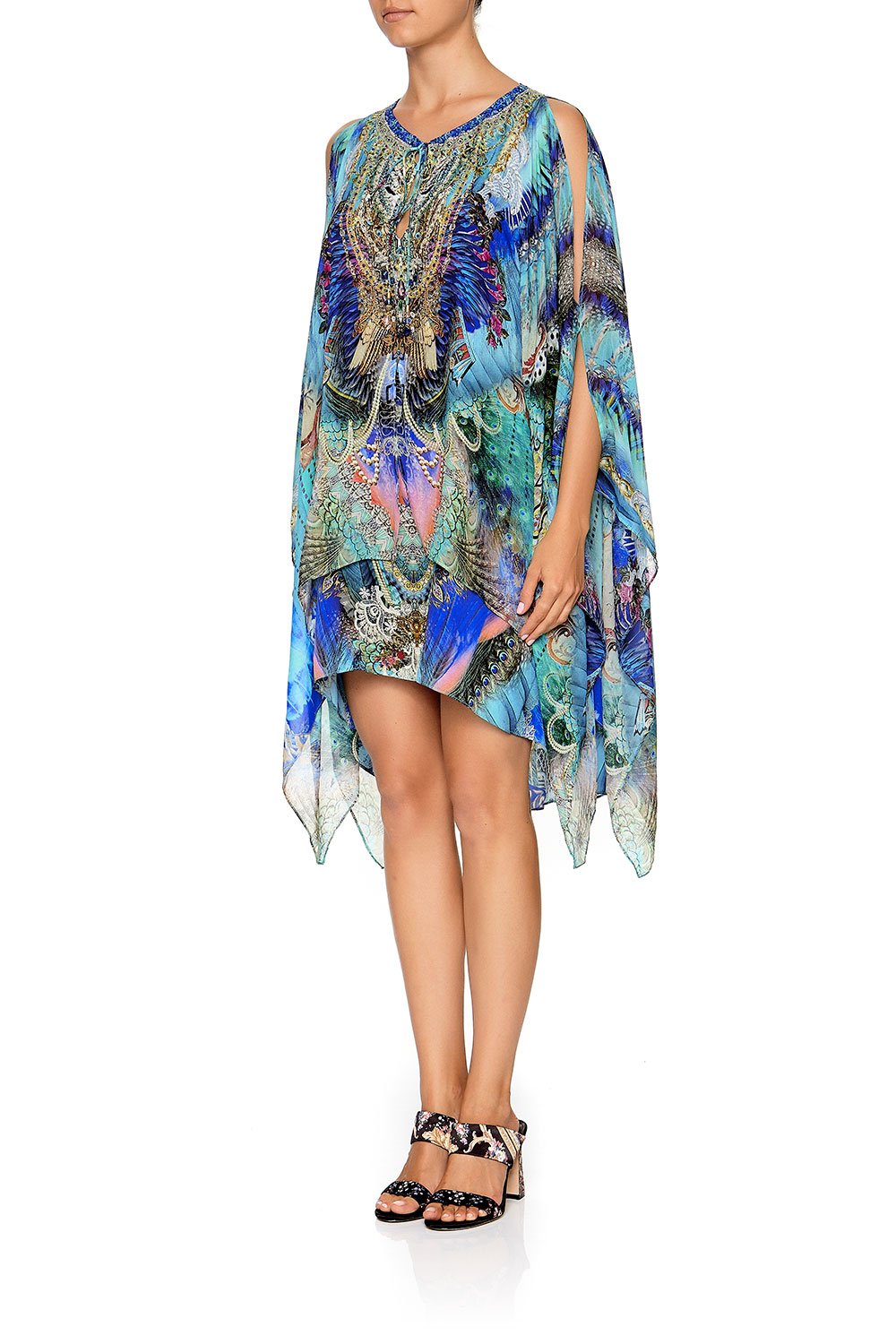 SHEER LAYERED DRESS WITH SPLIT FREEDOM FLIGHT