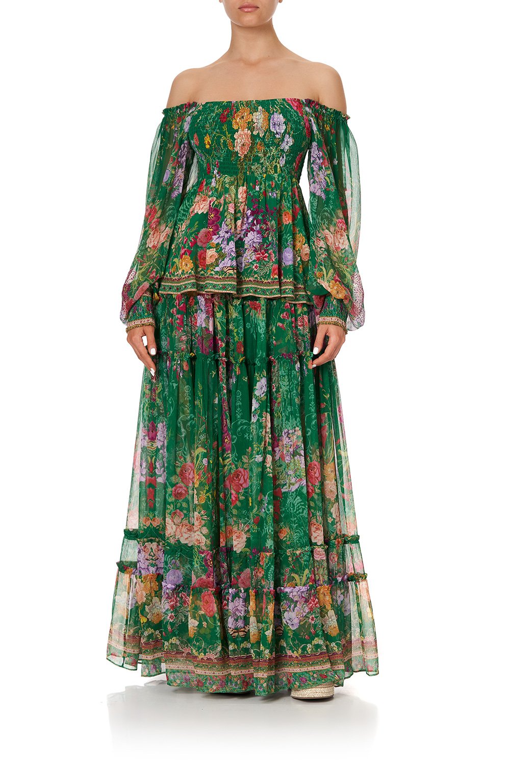 SHIRRED BODICE BLOUSE DIARIES FROM A VILLA