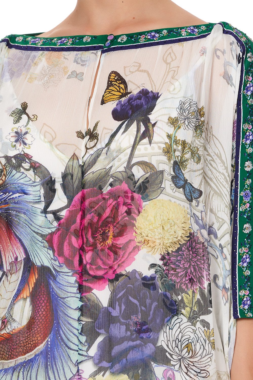 SHORT DRESS WITH BOAT NECKBAND GENTLE MOON