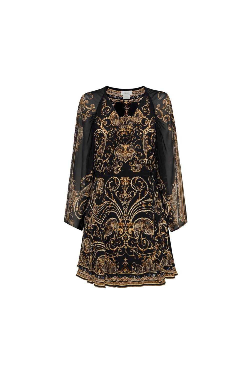 SHORT DRESS WITH DRAPED SLEEVE STUDIO 54