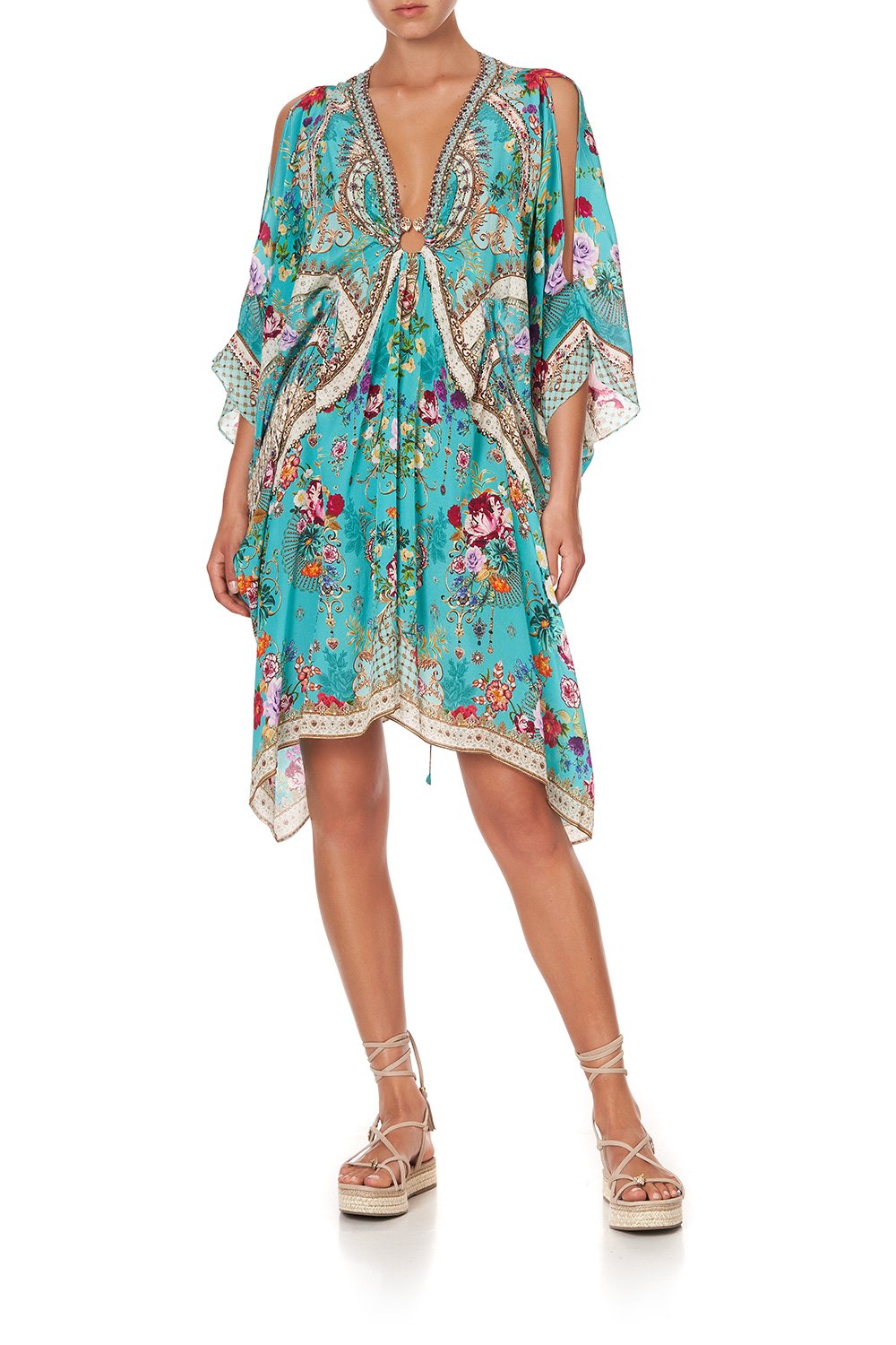 SHORT KAFTAN WITH HARDWARE A SONNET FOR SATINE