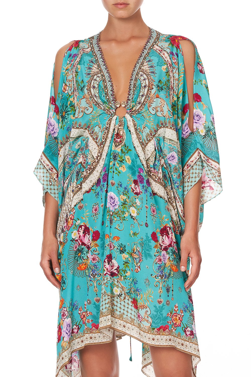 SHORT KAFTAN WITH HARDWARE A SONNET FOR SATINE