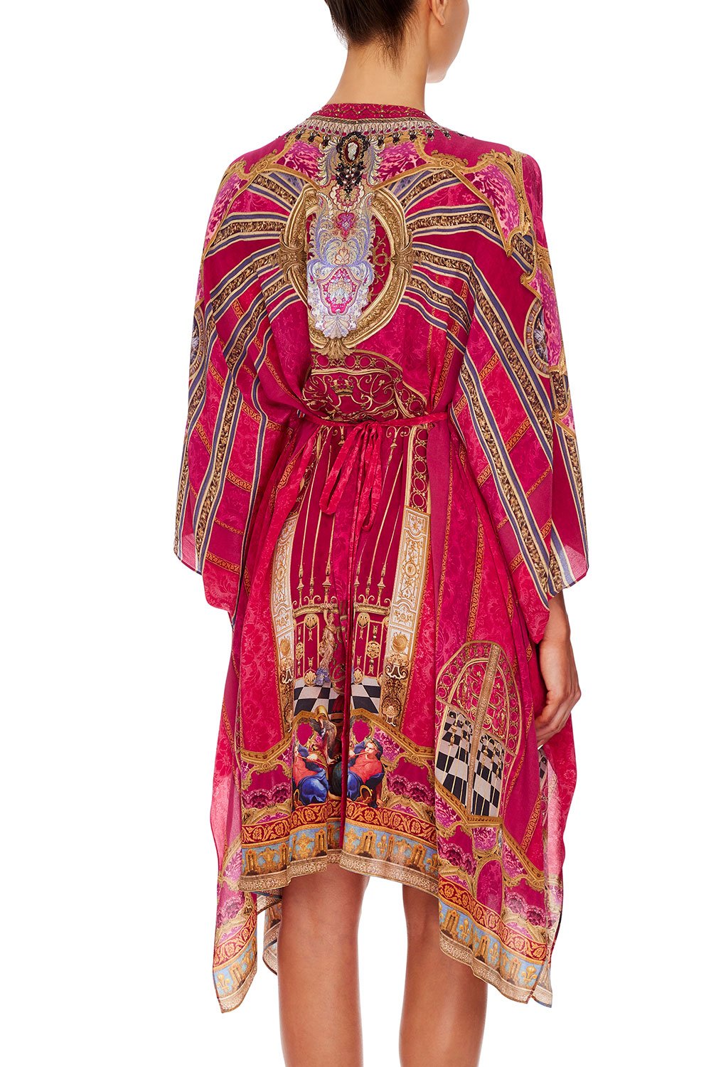 CAMILLA SHORT KAFTAN WITH HARDWARE LOUNGE HOUR