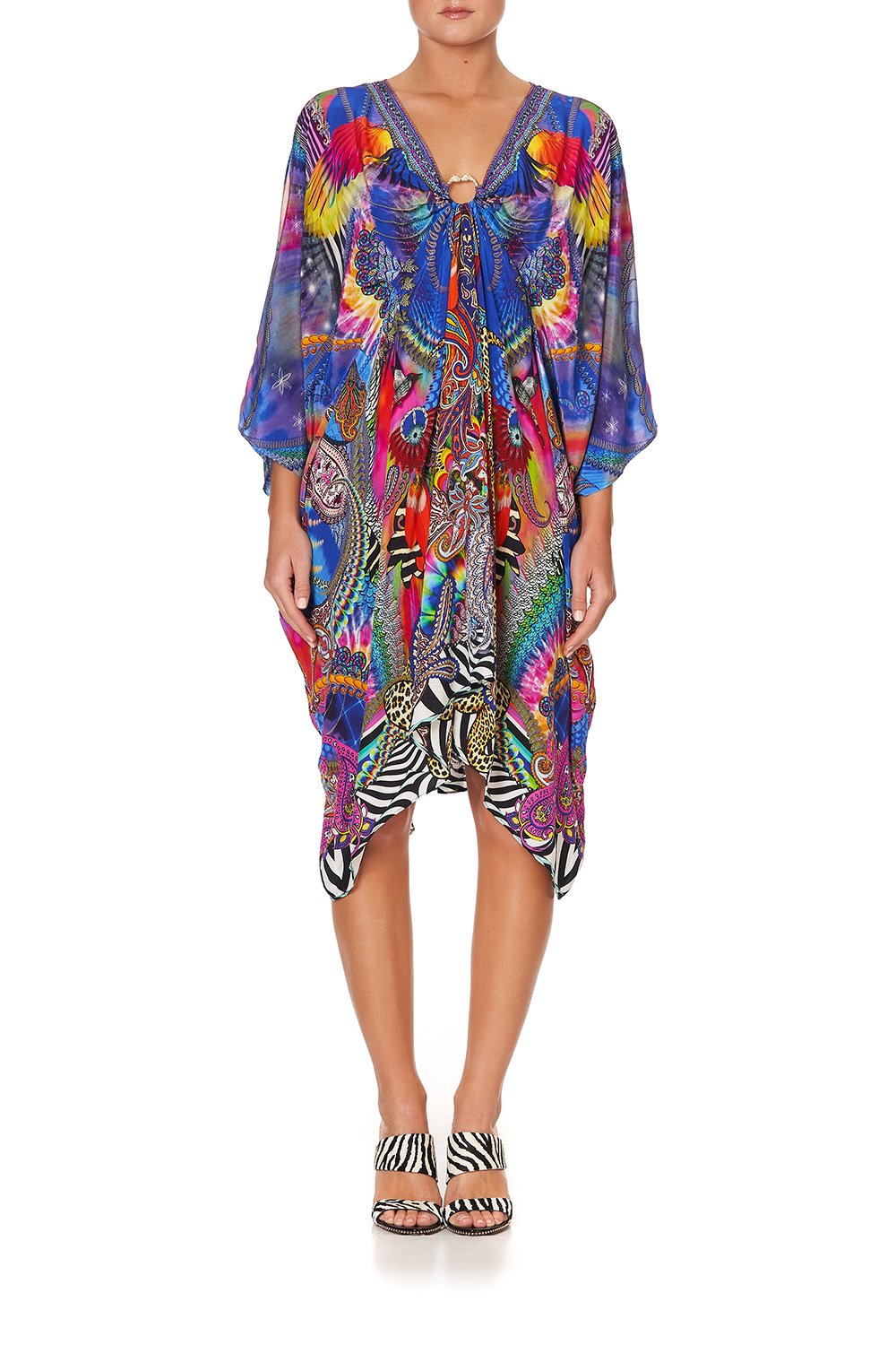 SHORT KAFTAN WITH HARDWARE PSYCHEDELICA
