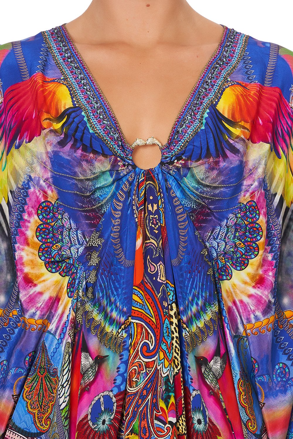 SHORT KAFTAN WITH HARDWARE PSYCHEDELICA