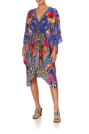 SHORT KAFTAN WITH HARDWARE PSYCHEDELICA
