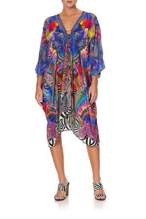 SHORT KAFTAN WITH HARDWARE PSYCHEDELICA