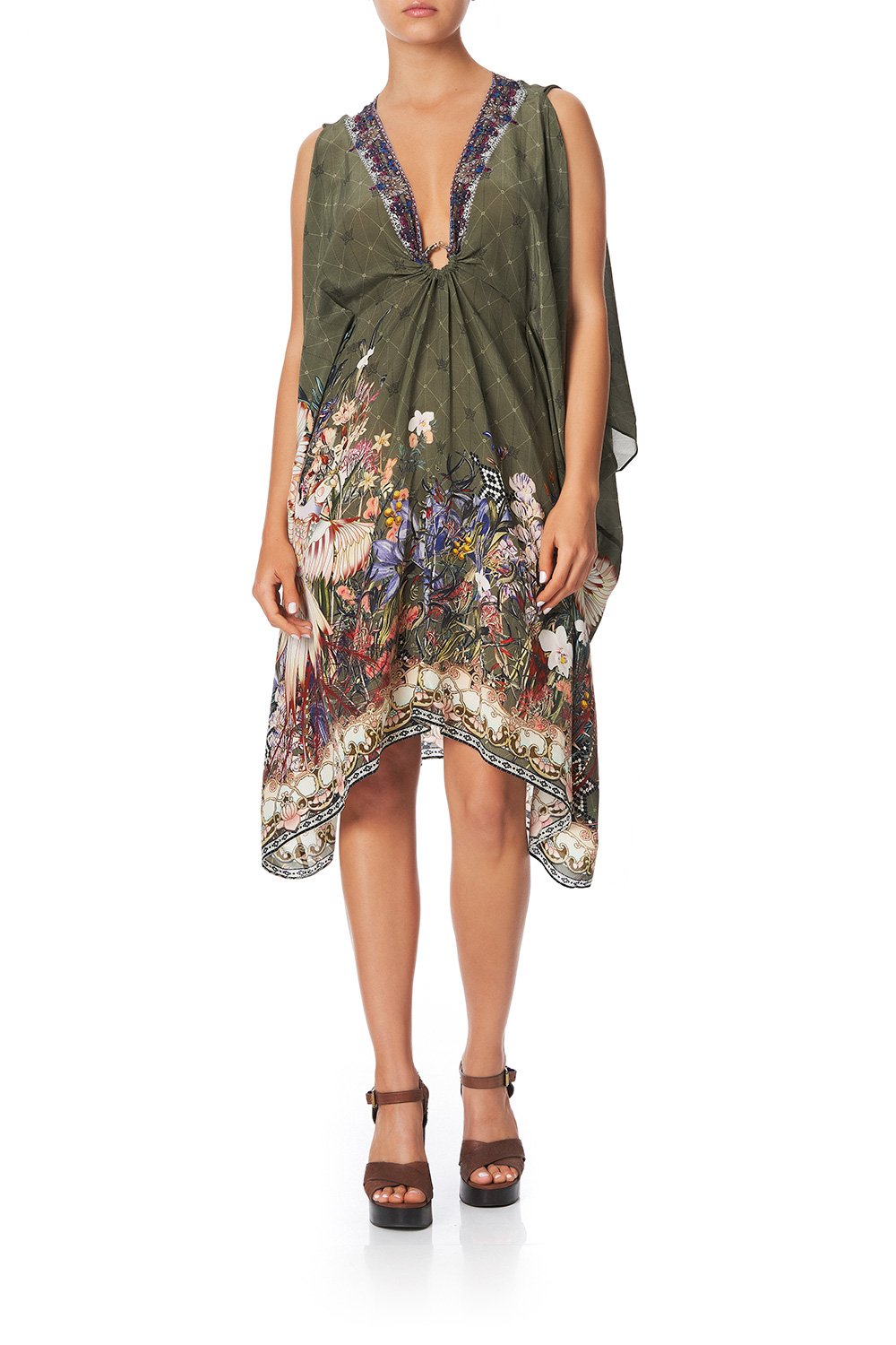 SHORT KAFTAN WITH HARDWARE WATCHFUL WINGS