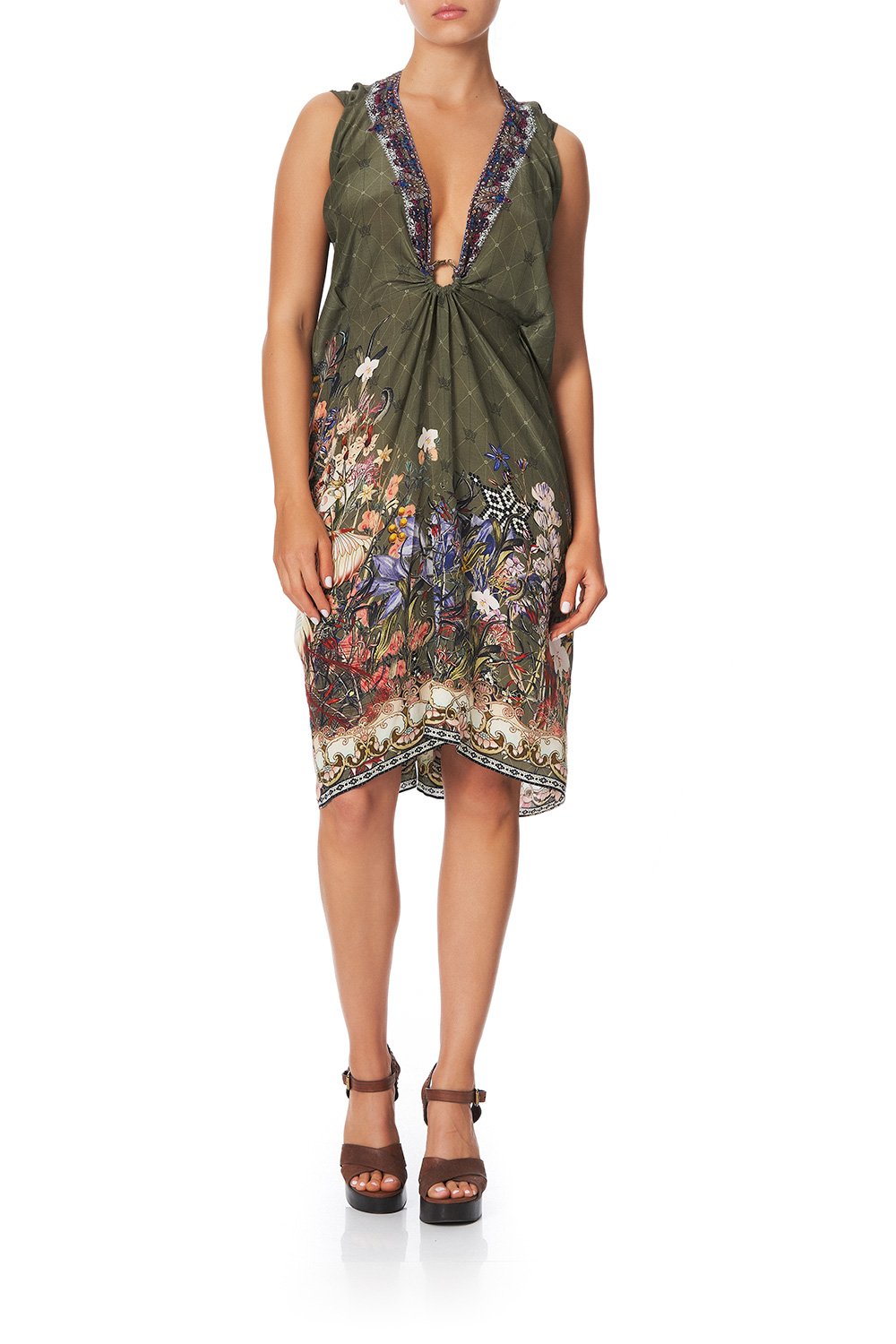 SHORT KAFTAN WITH HARDWARE WATCHFUL WINGS