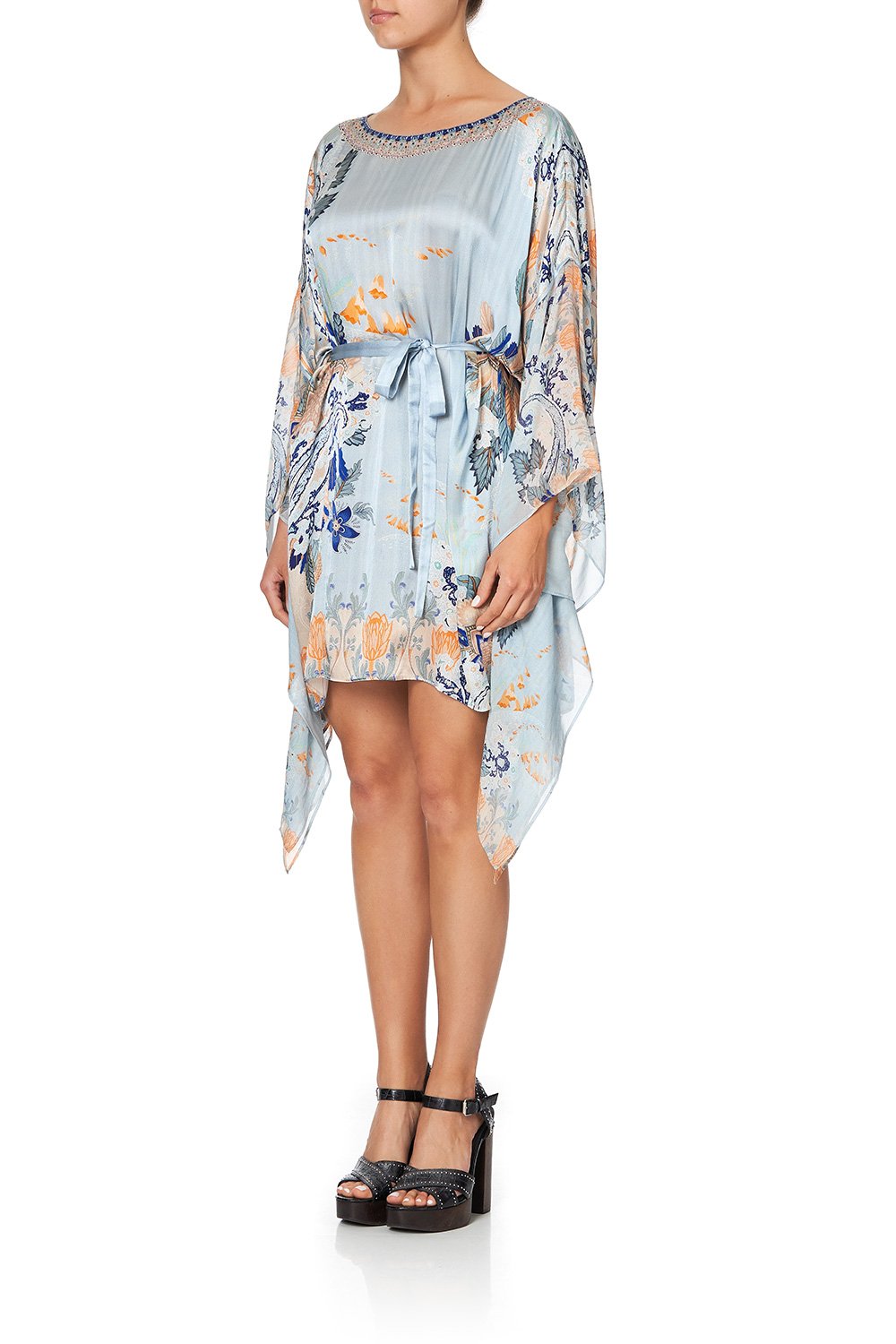 SHORT KAFTAN WITH SHEER SLEEVES FRASER FANTASIA