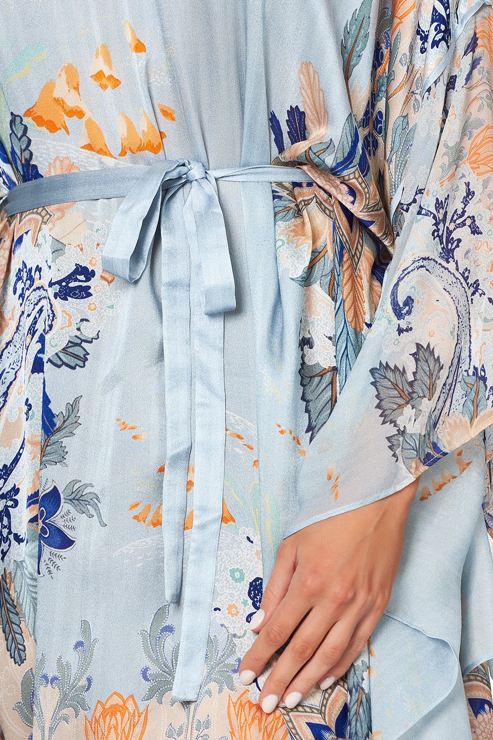 SHORT KAFTAN WITH SHEER SLEEVES FRASER FANTASIA