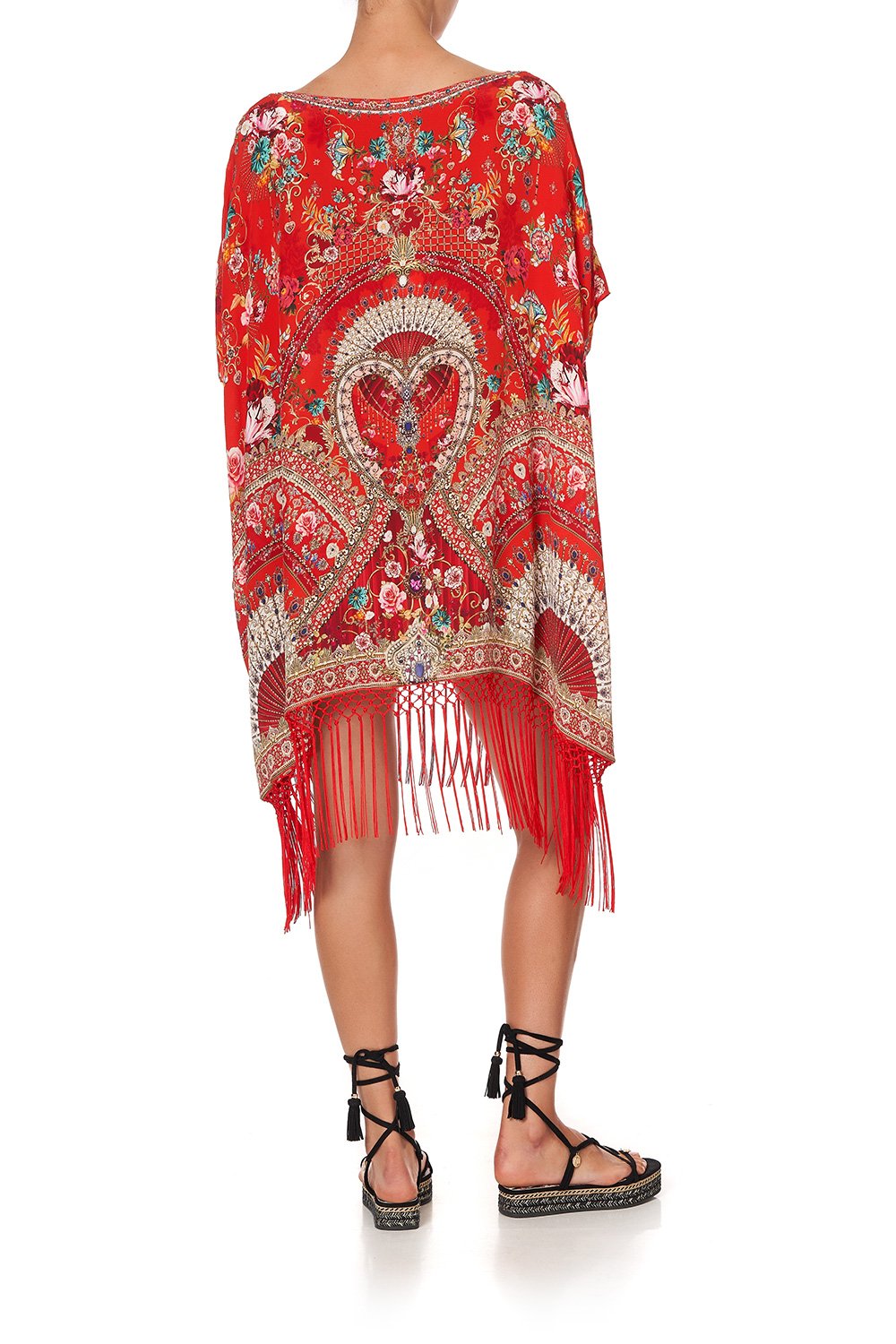 SHORT ROUND NECK KAFTAN CAMEOS CAN CAN