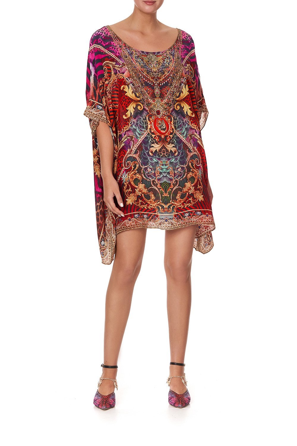 SHORT ROUND NECK KAFTAN SLAVE TO THE RHYTHM