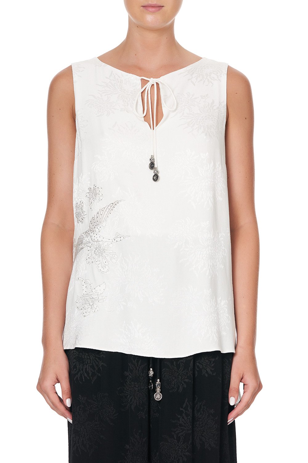 SIDE SPLIT TOP SILVER LININGS