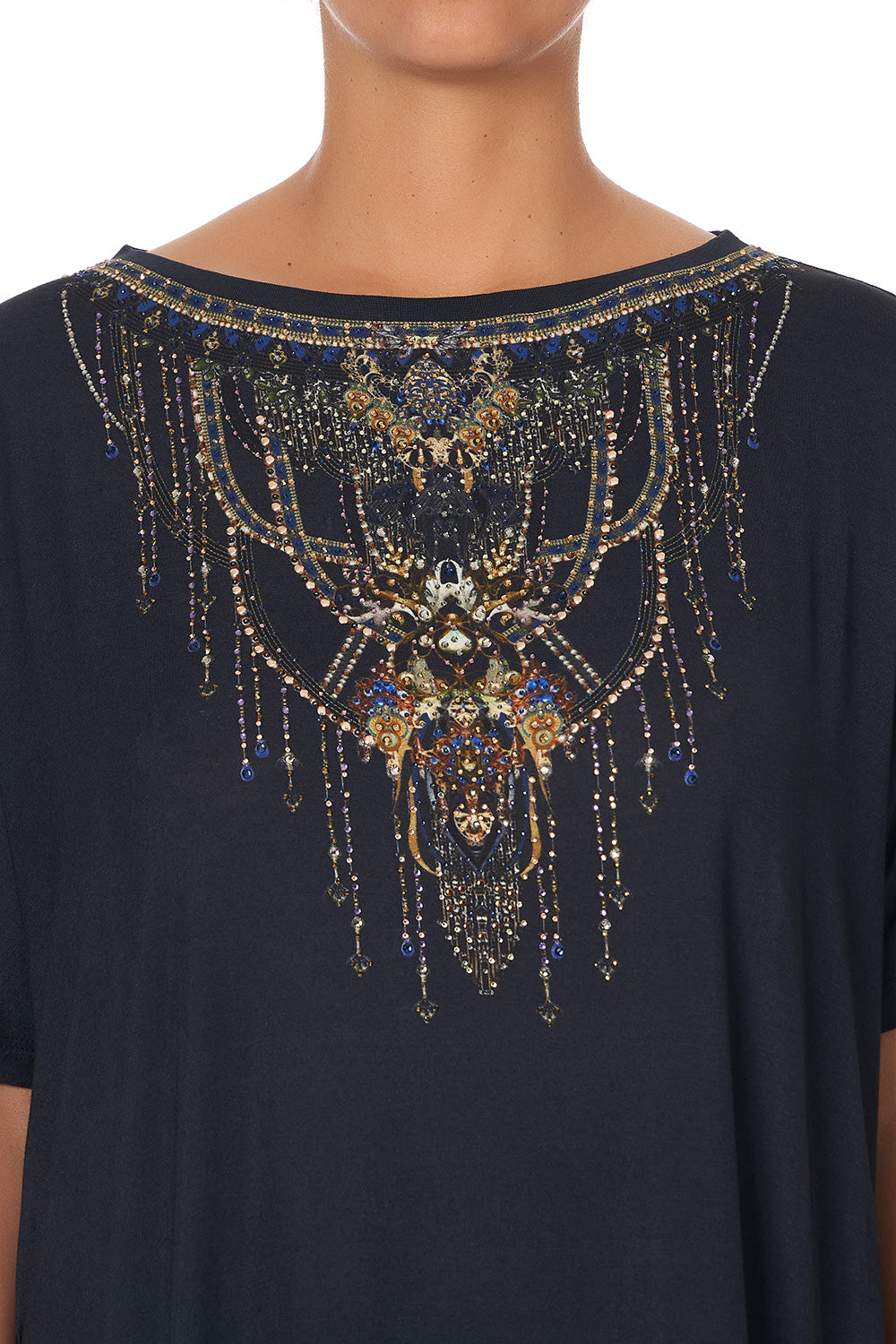 SILK BACK CREW NECK TEE GREAT SCOTT